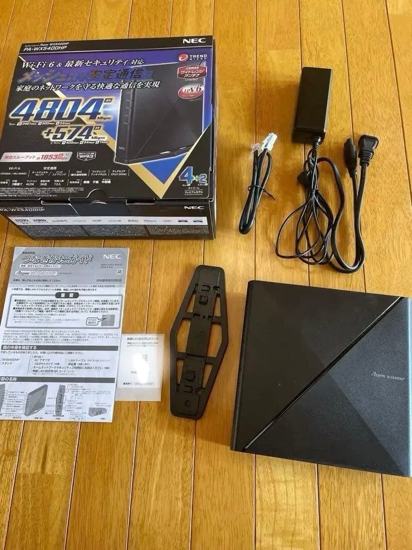 NEC Wi-Fi 6対応 無線ルーター PA-WX5400HP