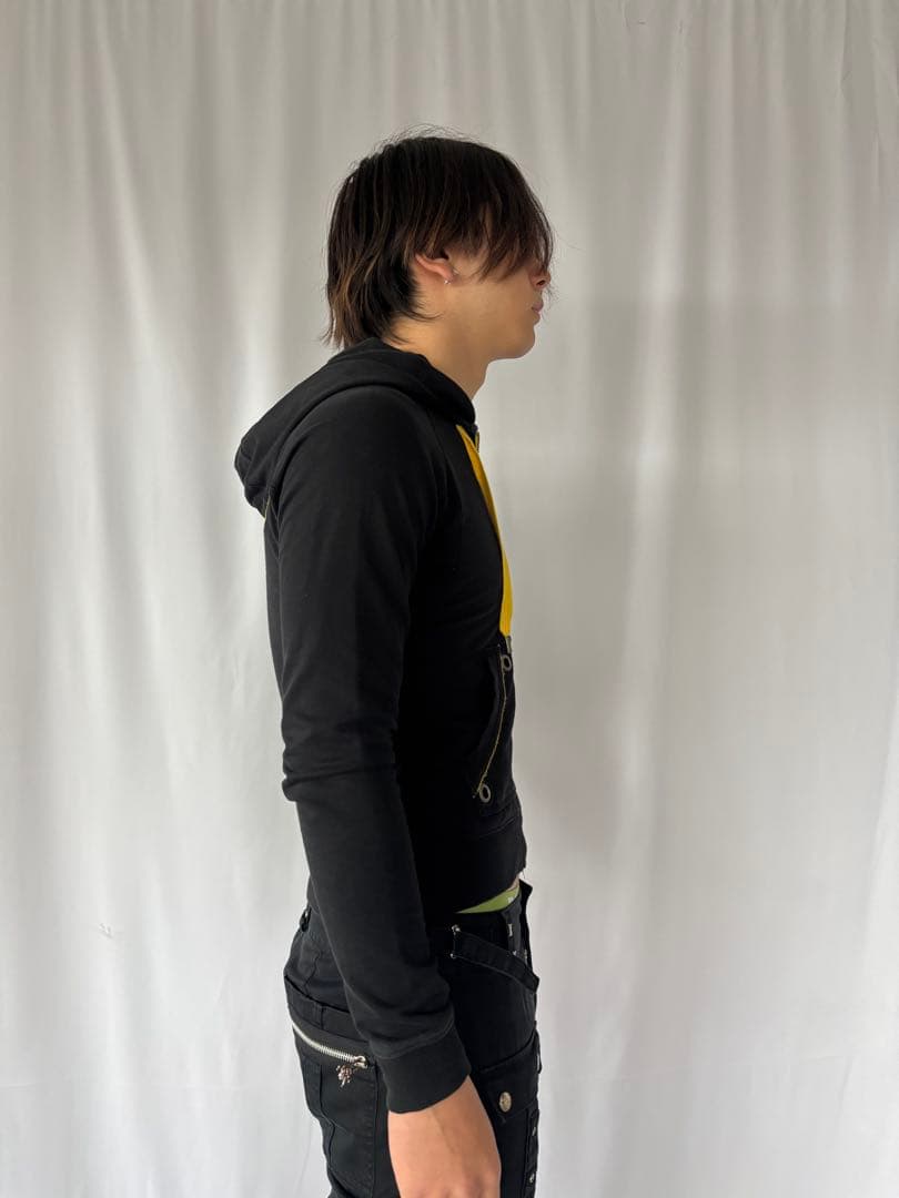 トップス EVISU Yellow Seagull Logo Zip Hoodie