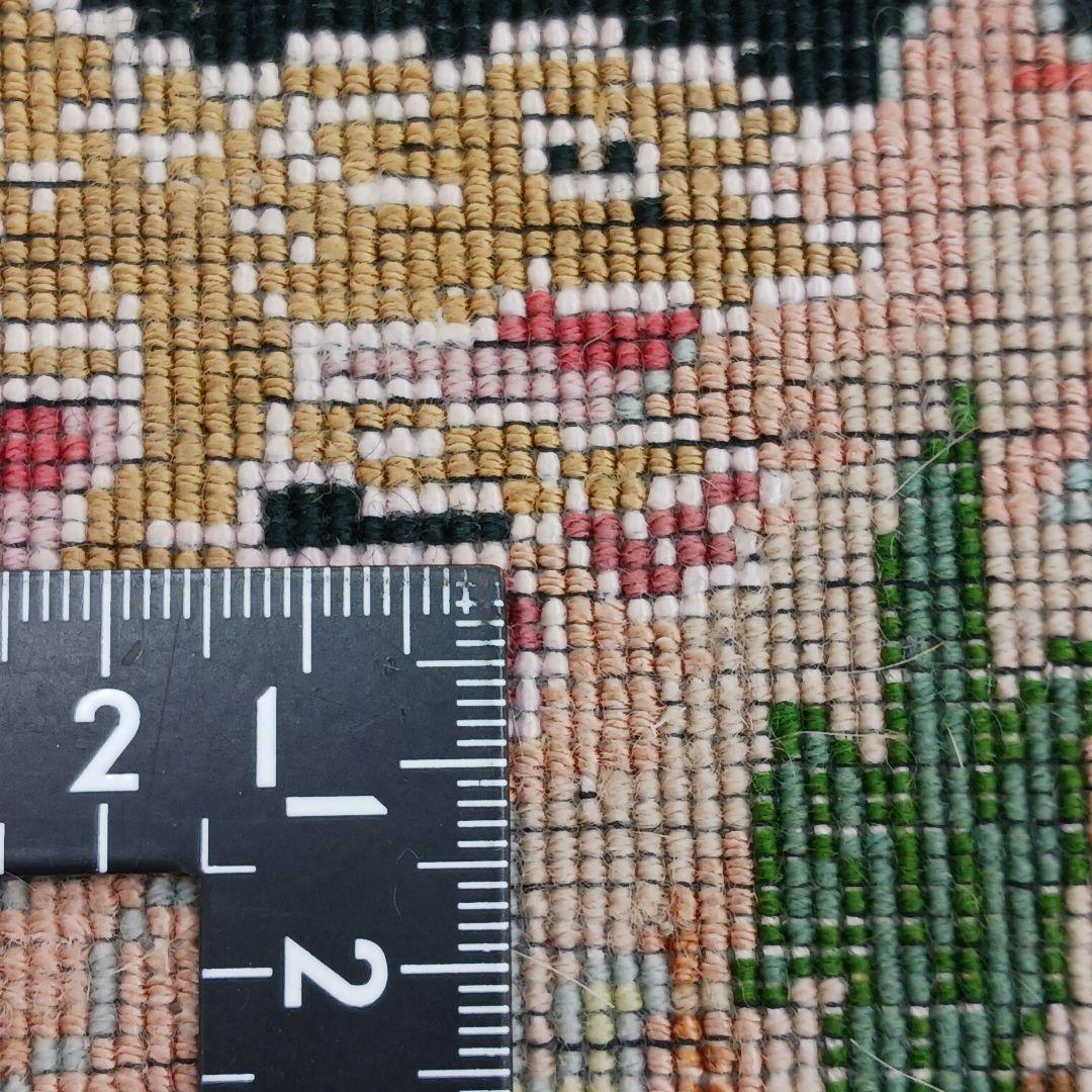 Y3345 ペルシャ絨毯 タブリーズ産 ウール 手織り 生命の樹