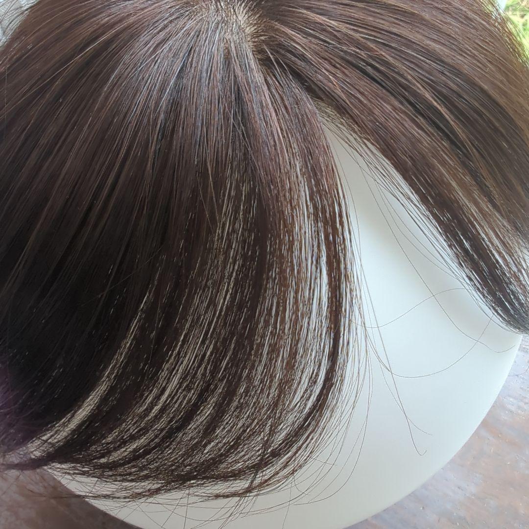 百合子ウィッグカモメ、前髪ありタイプ ナチュラルブラウン