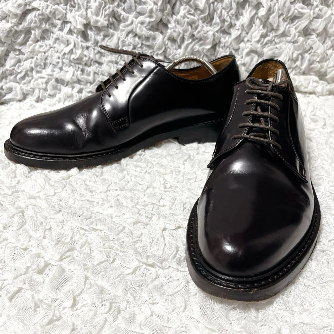 jalan sriwijaya ダークブラウン レザー 革靴　ビジネス　プレーン