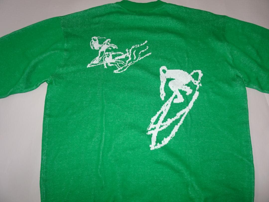 ■新品　RHC Ron Herman　25SS　ジャガードニット　グリーン　XL