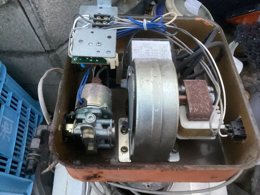 MS-3C 長州風呂釜 焼却兼用釜 灯油バーナー付き中古まだまだ使える品