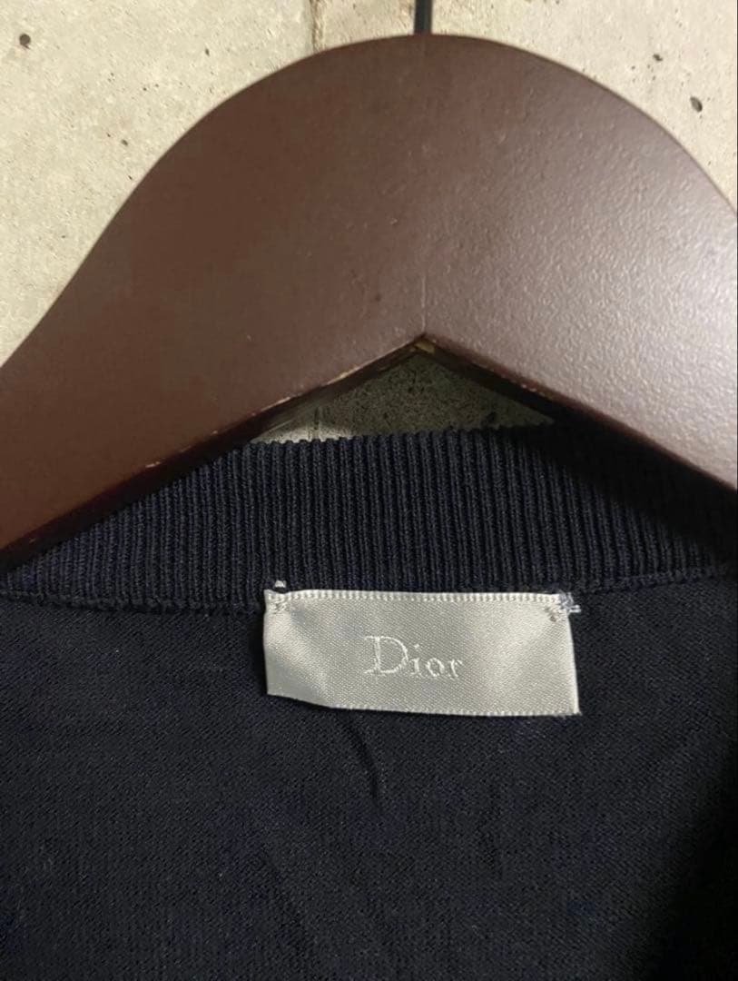 K*O様 dior homme 19ss ランウェイ着用レザーアーガイルニット