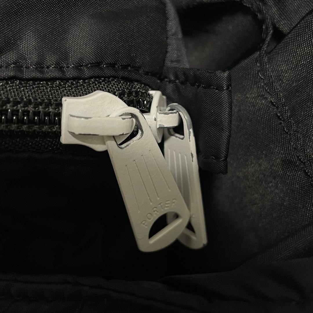 【PORTER CUE】ナイロン　ショルダーバッグ　黒　廃盤　多機能