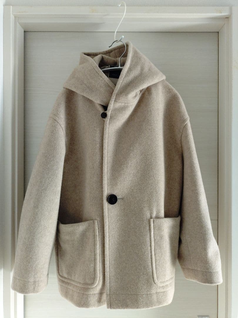 ORCIVAL ライトモッサ フーデッドブルゾン １ 新品 ウール フードコート