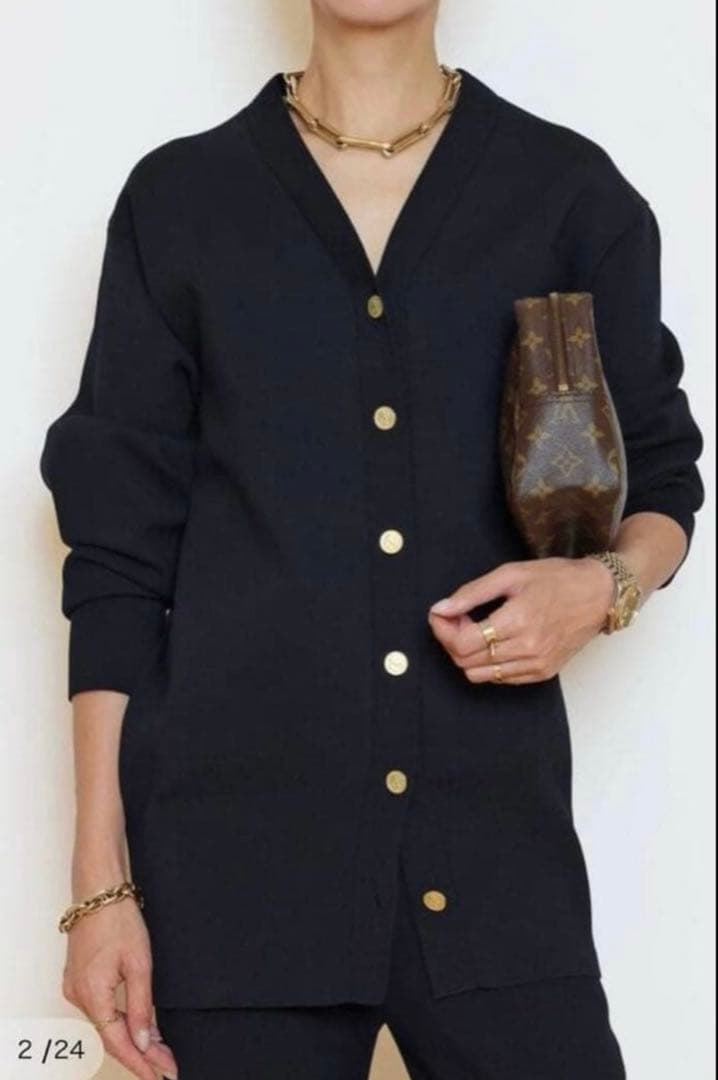 【タグ付】ミューズドゥーズィエムクラスDINER B ロングカーディガン F