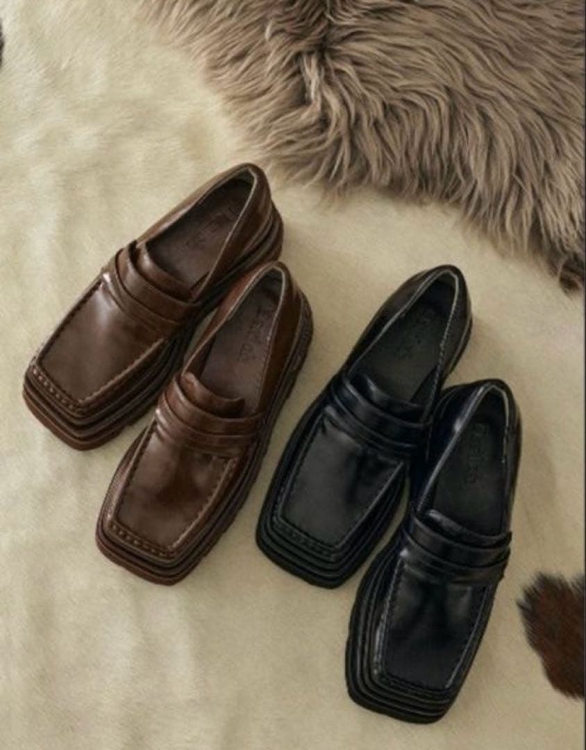 【Darich】ダーリッチ プラットフォームローファー✨BLK M size