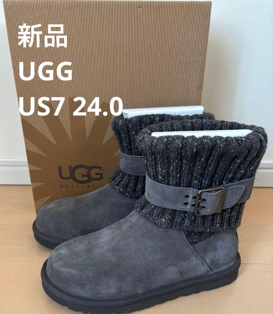 UGG アグ Cambridge ケンブリッジ ムートンブーツ US7 グレー