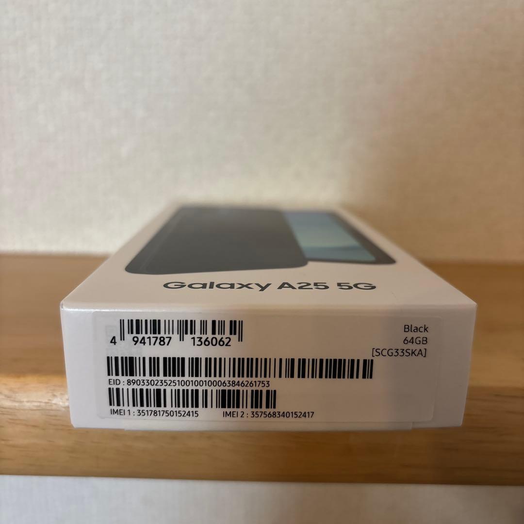 【新品】Galaxy A25 5G 64GB ブラック