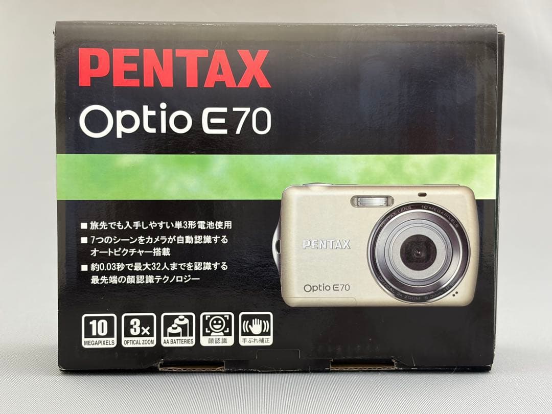 【美品】PENTAX Optio E70 コンパクトデジタルカメラ