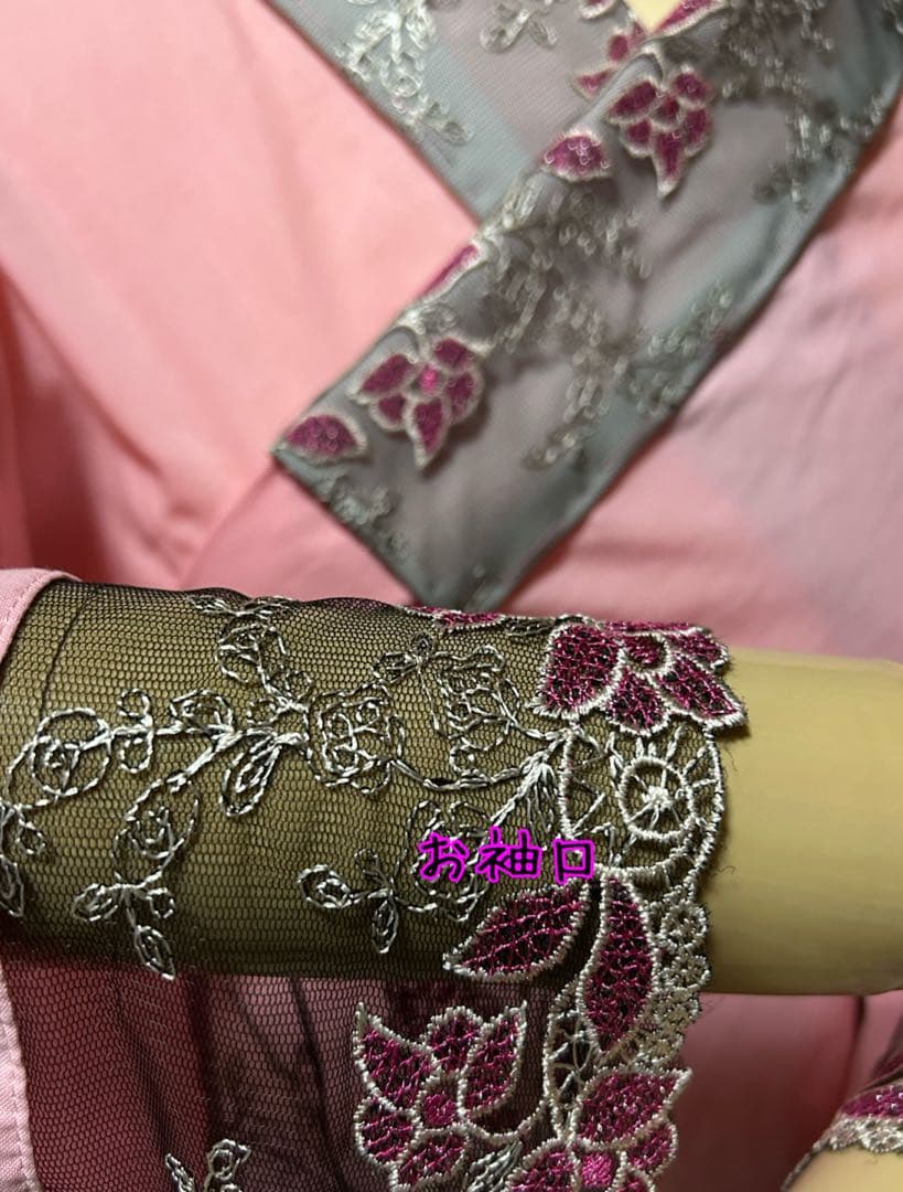 いちごいちえオリジナル半襦袢　簡易衣紋抜き付き