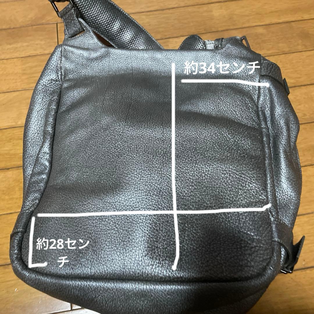 ermenegildo zegna ダークグレー ショルダーバッグ