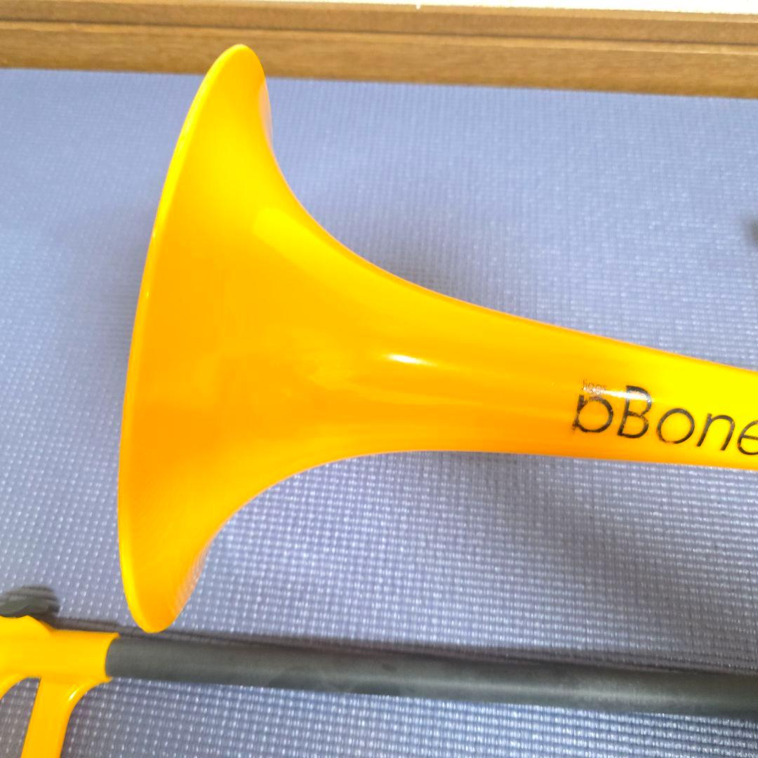 【209】pBoneピーボーン　イエロー　プラスチックトロンボーン　イエロー