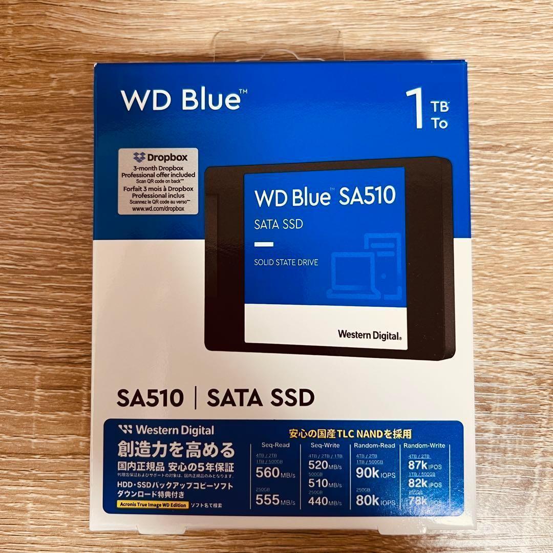 国内正規品 5年保証　WD Blue SA510 SATA SSD 1TB ⑨