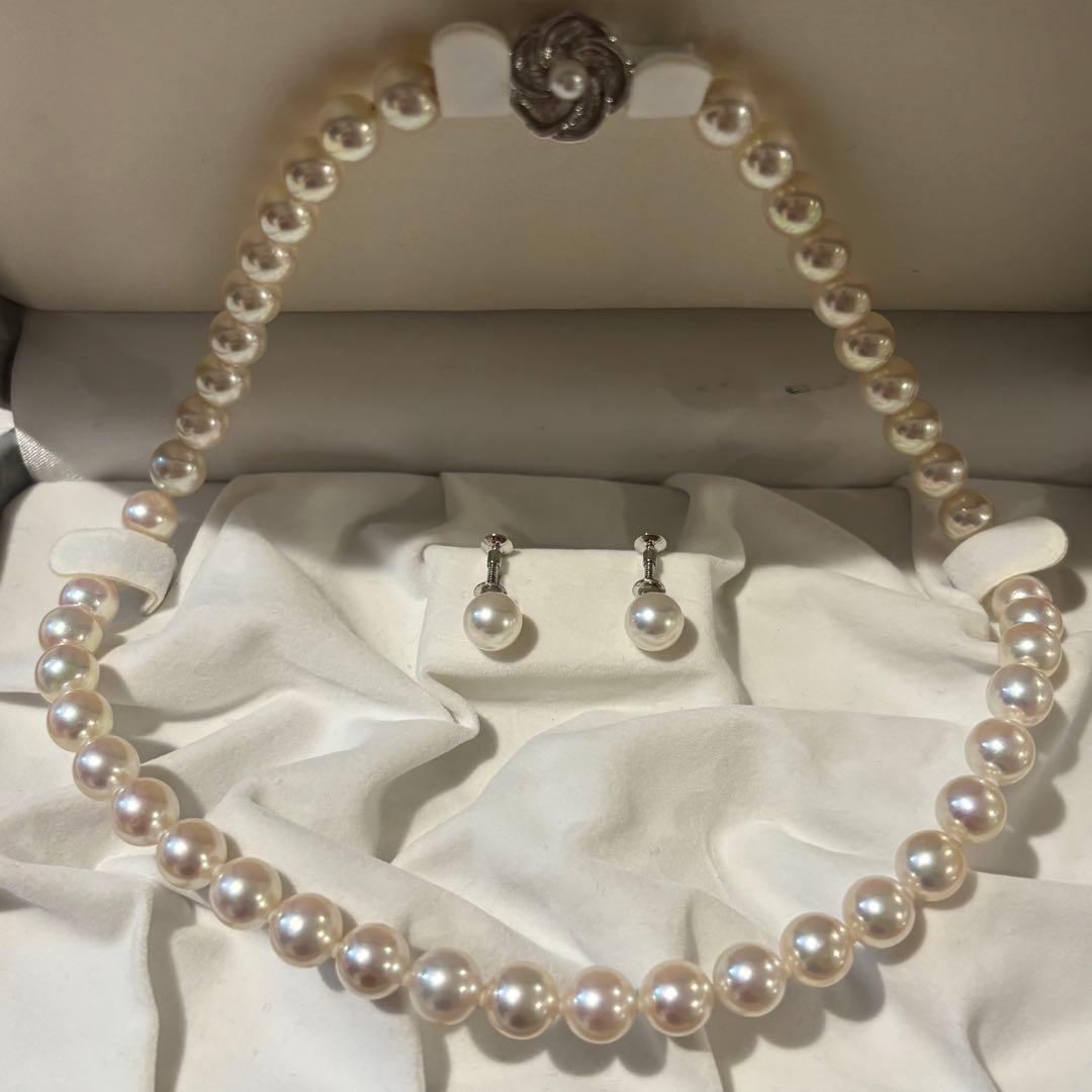 ✴︎まる✴︎アコヤ真珠　8.0〜8.5mm パールネックレスイヤリング