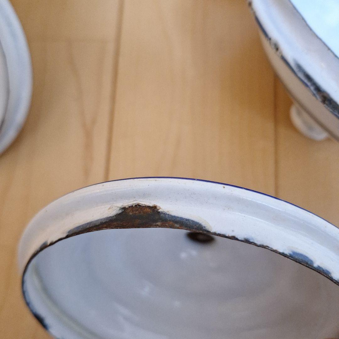 フランス　エトワール社　アンティーク　ホーロー　キャニスターセット 2個