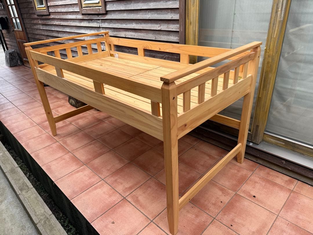 ロフトベッド　木製　シングル　ウッド