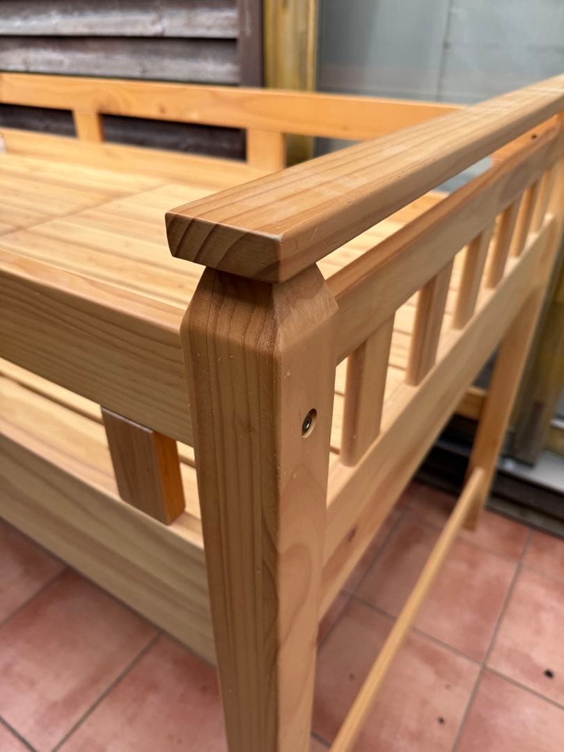 ロフトベッド　木製　シングル　ウッド