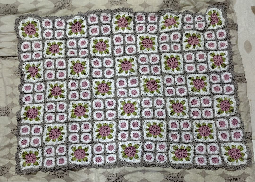 手編みのブランケット　オーダー品