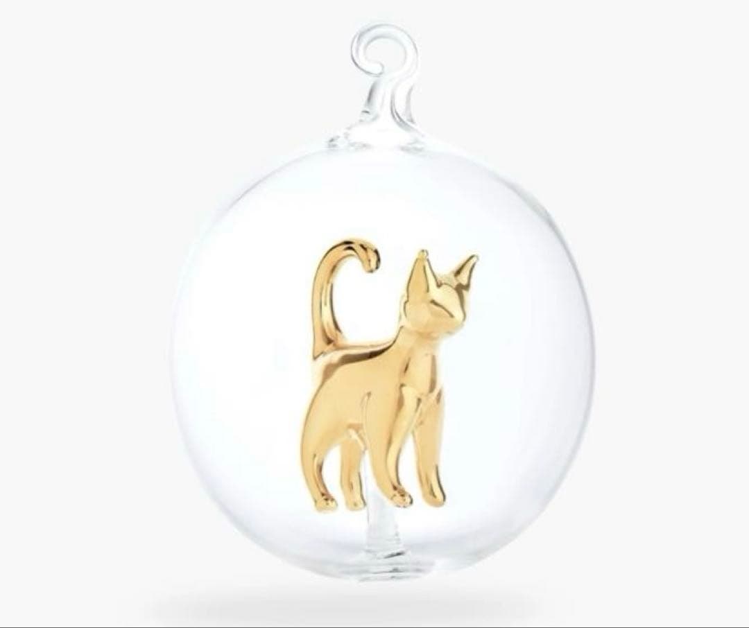 diptyque2025年ホリデー限定 ガラスボールキャットプレゼントラッピング