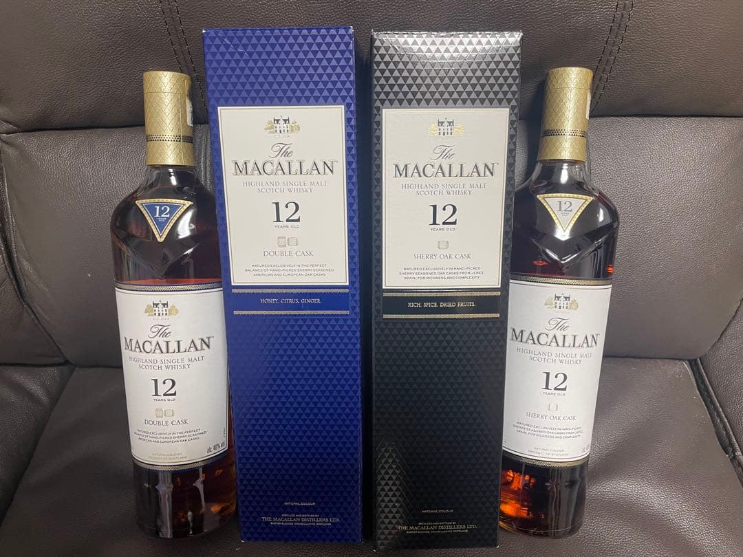 The Macallan 12年 ダブルカスク & シェリーオーク セット