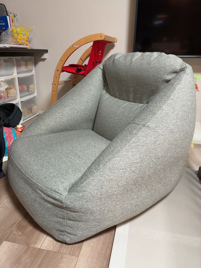 空気でできたソファ グレー 無印良品