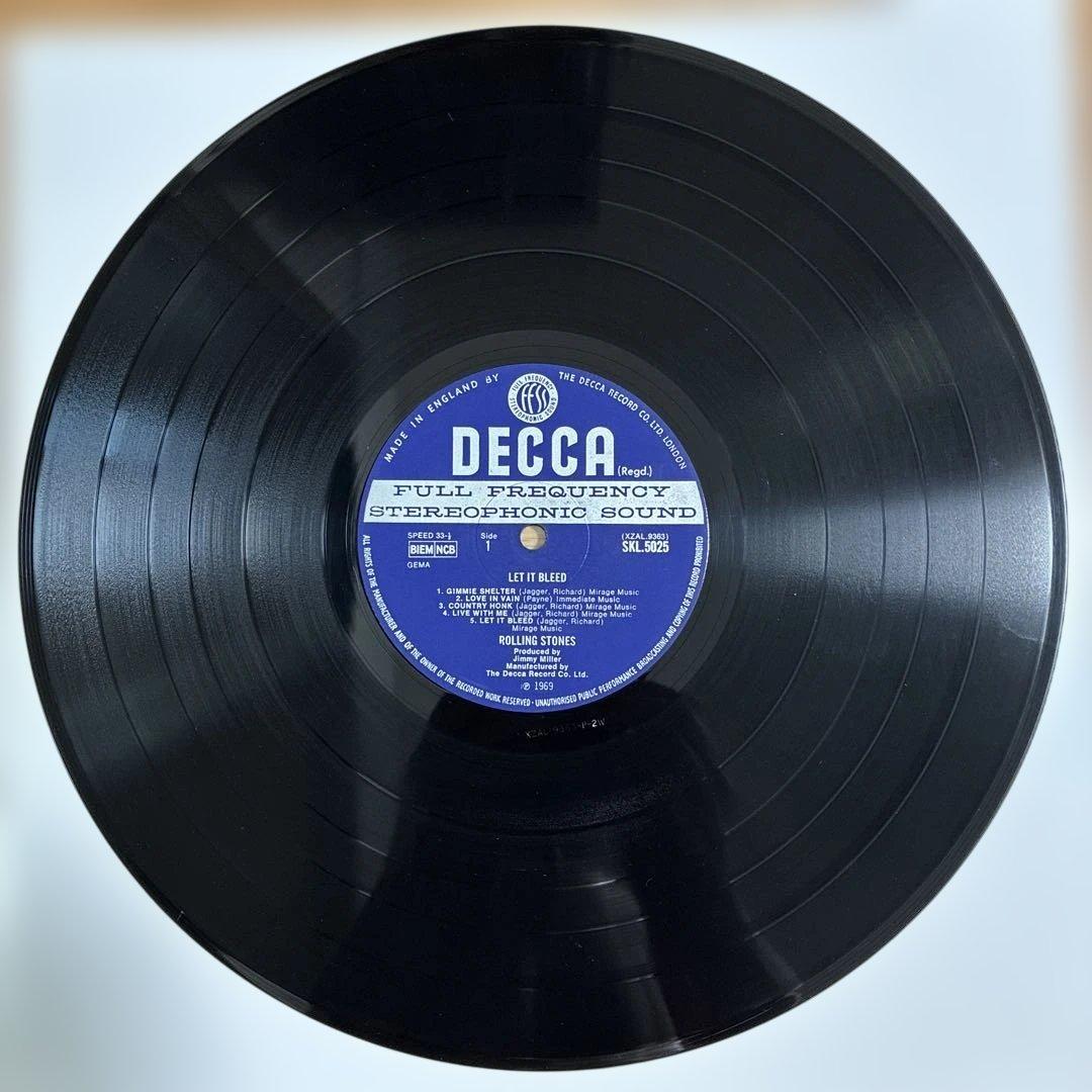 ローリングストーンズ 名盤 レコード レットイットブリード　UKオリジナル盤