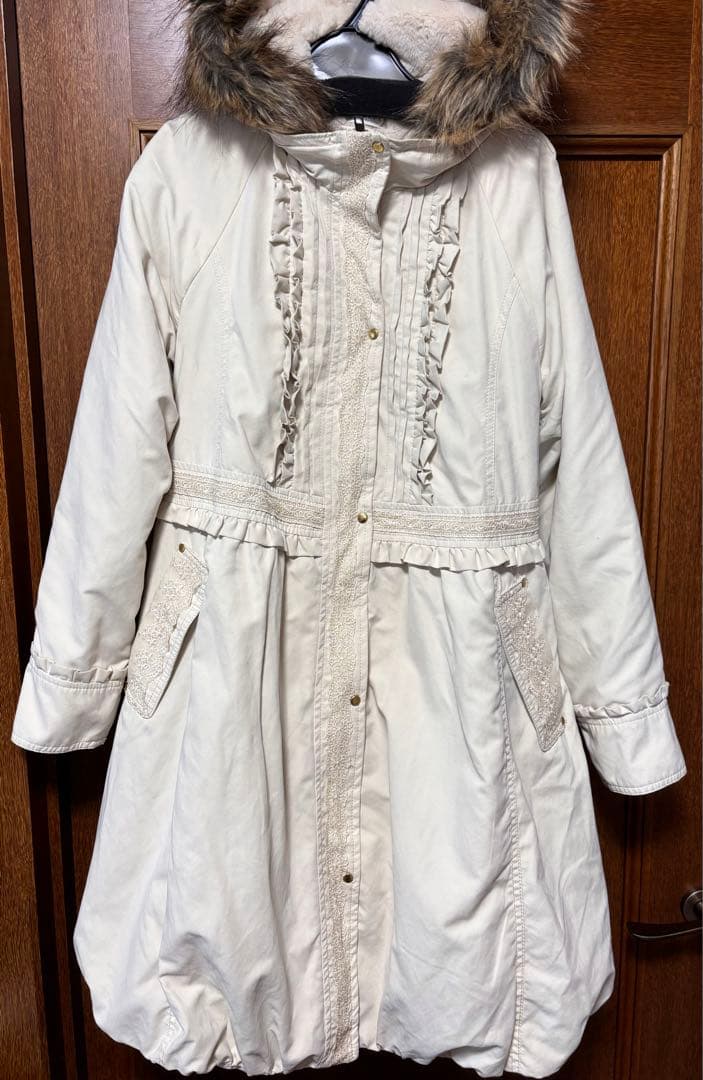 アクシーズファム 姫カジ フリル ふわふわ モッズコート フェアリーグランジ