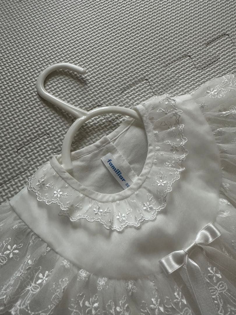本日発送 familiar ファミリア ベビードレス セレモニードレス 50cm