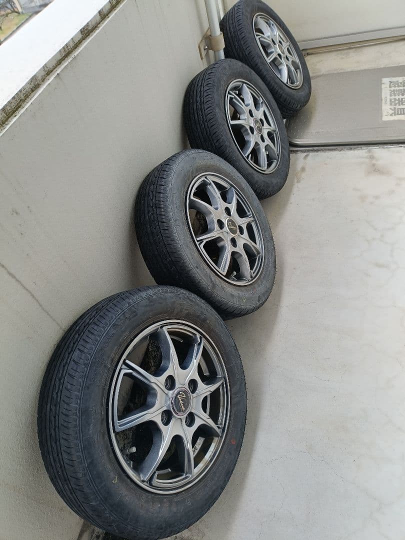 【手渡し限定】13インチ ホイール 155/65R13 夏タイヤ 4本セット