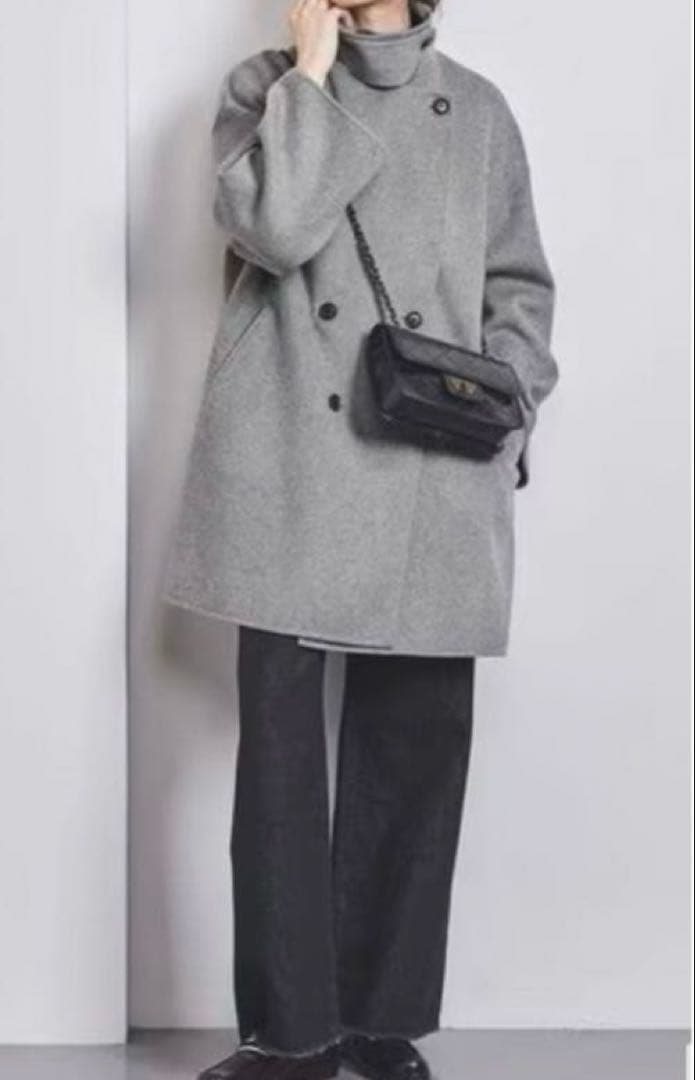 ユナイテッドアローズ34リバーミドルテーラードコート　グリーンレーベル B&Y