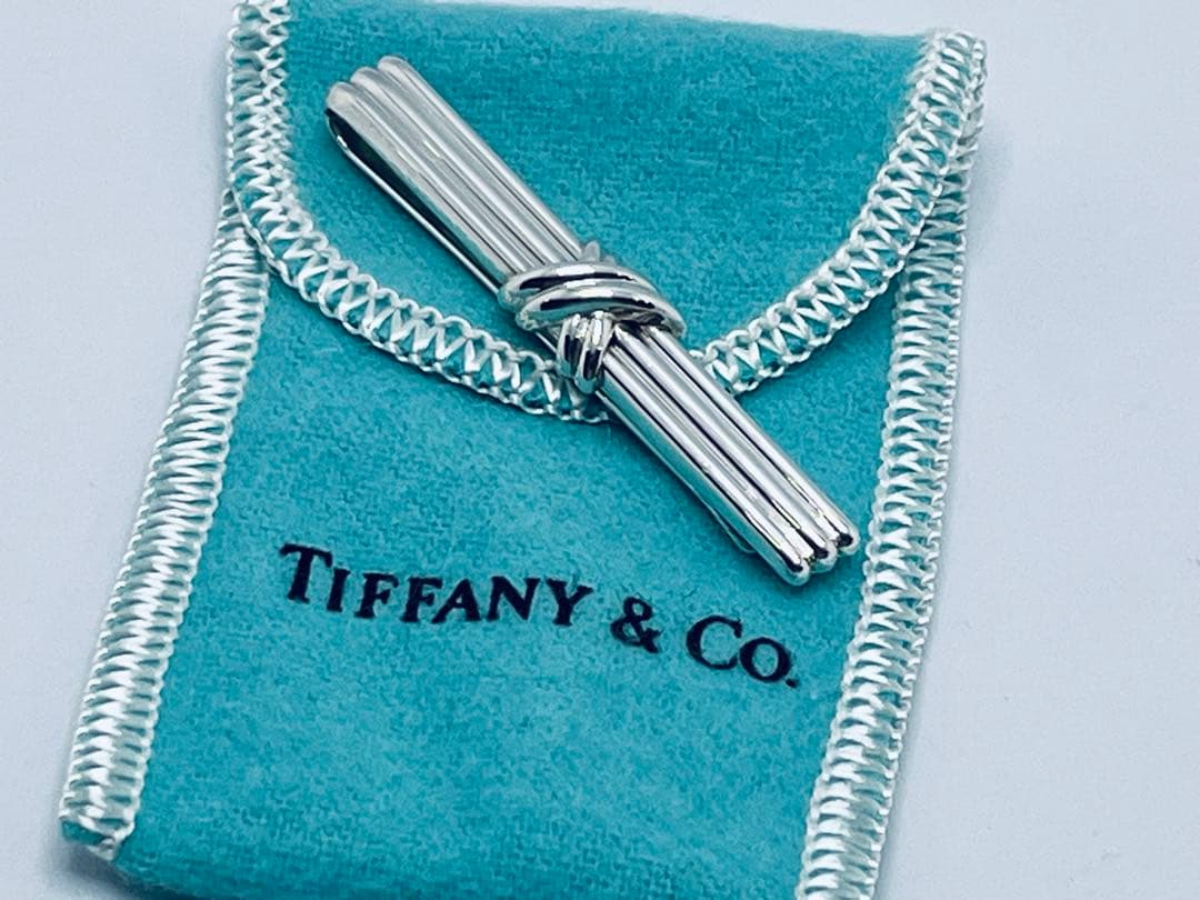 c771 美品　ティファニー　1992 シグネチャー　ネクタイピン　925