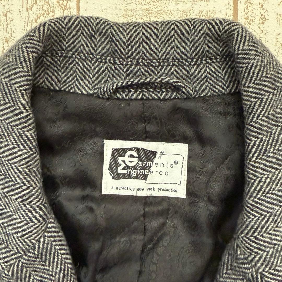 【エンジニアードガーメンツ】ヘリンボーンツイード　ジャケット
