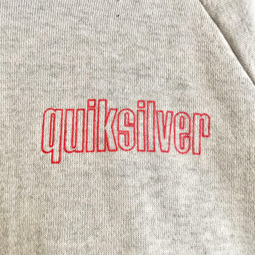 90s QUIKSILVER カナダ製 スウェット オールドサーフ グレー レア
