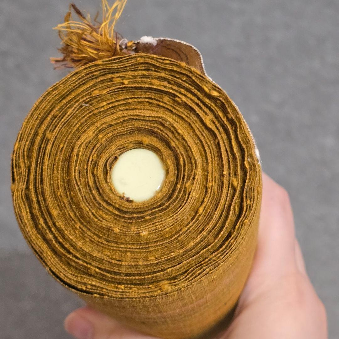 結城紬　反物　奥順　はたおり娘　手緒里　縞模様　着物