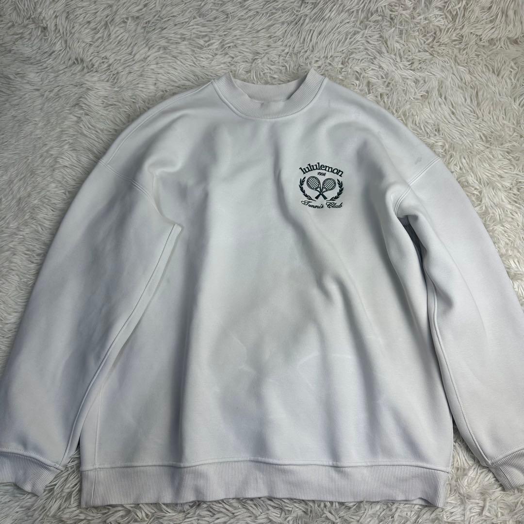 えんど 様用美品 lululemon テニスクラブスウェット ホワイト スエット