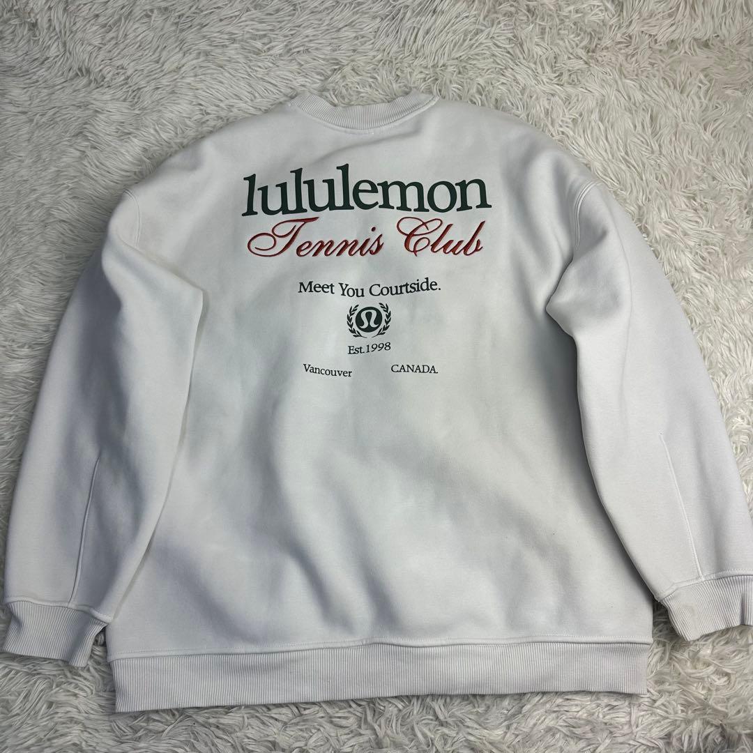 えんど 様用美品 lululemon テニスクラブスウェット ホワイト スエット