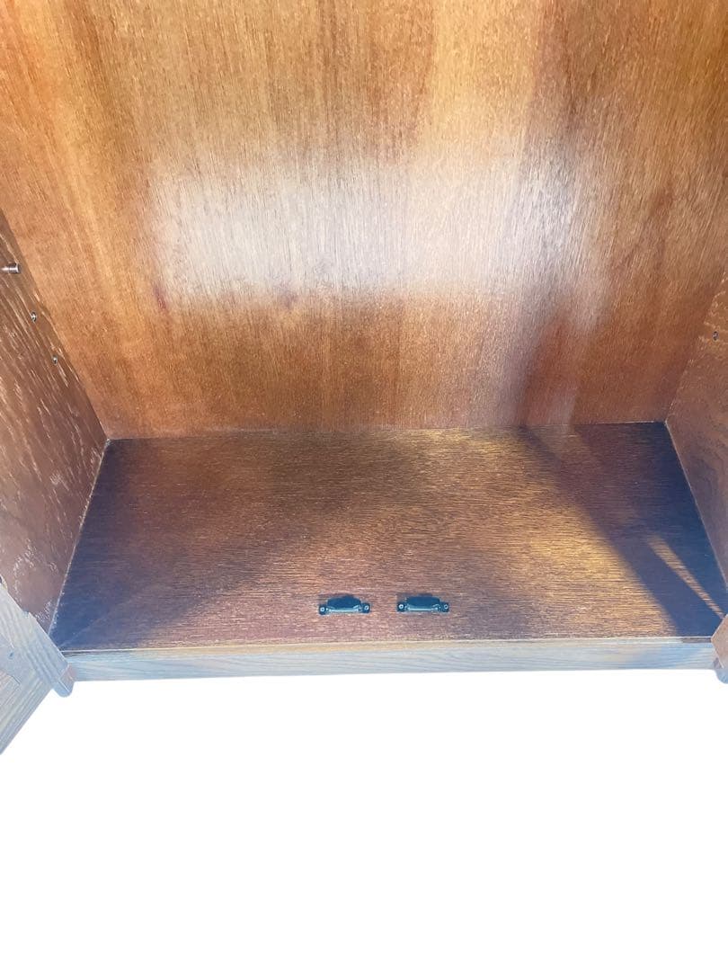 HR578 【美品】パリの雑貨屋　日本製　飾り棚　2枚扉