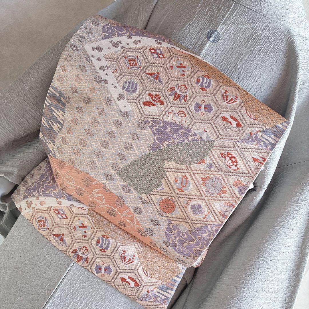 色無地　フルセット　着物　スモールサイズ　Sサイズ　正絹　ほていや　一つ紋　N3