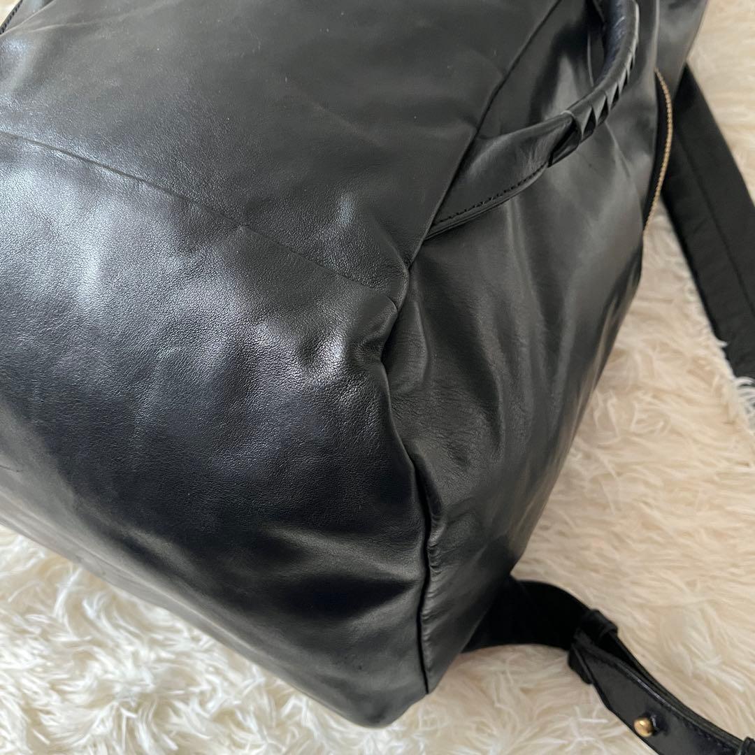 未使用級✨コーネリアンタウラス　タートルリュック　レザー　ブラック