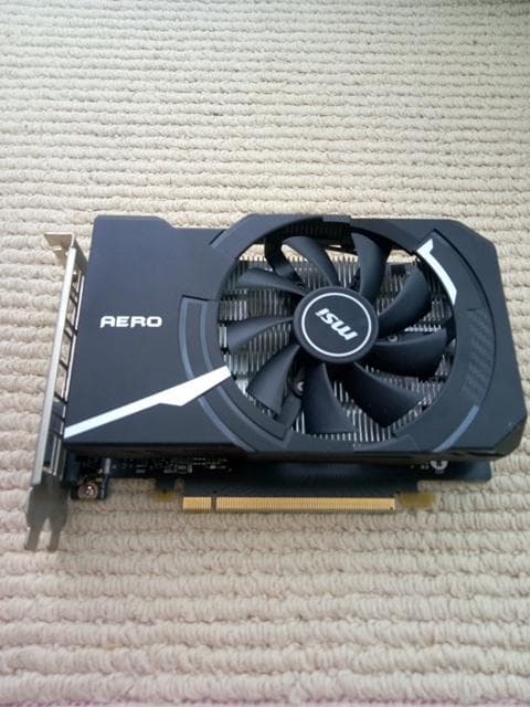 グラフィックボード・グラボ・ビデオカード MSI GeForce GTX1650 D6 AERO ITX OCV1 4GB