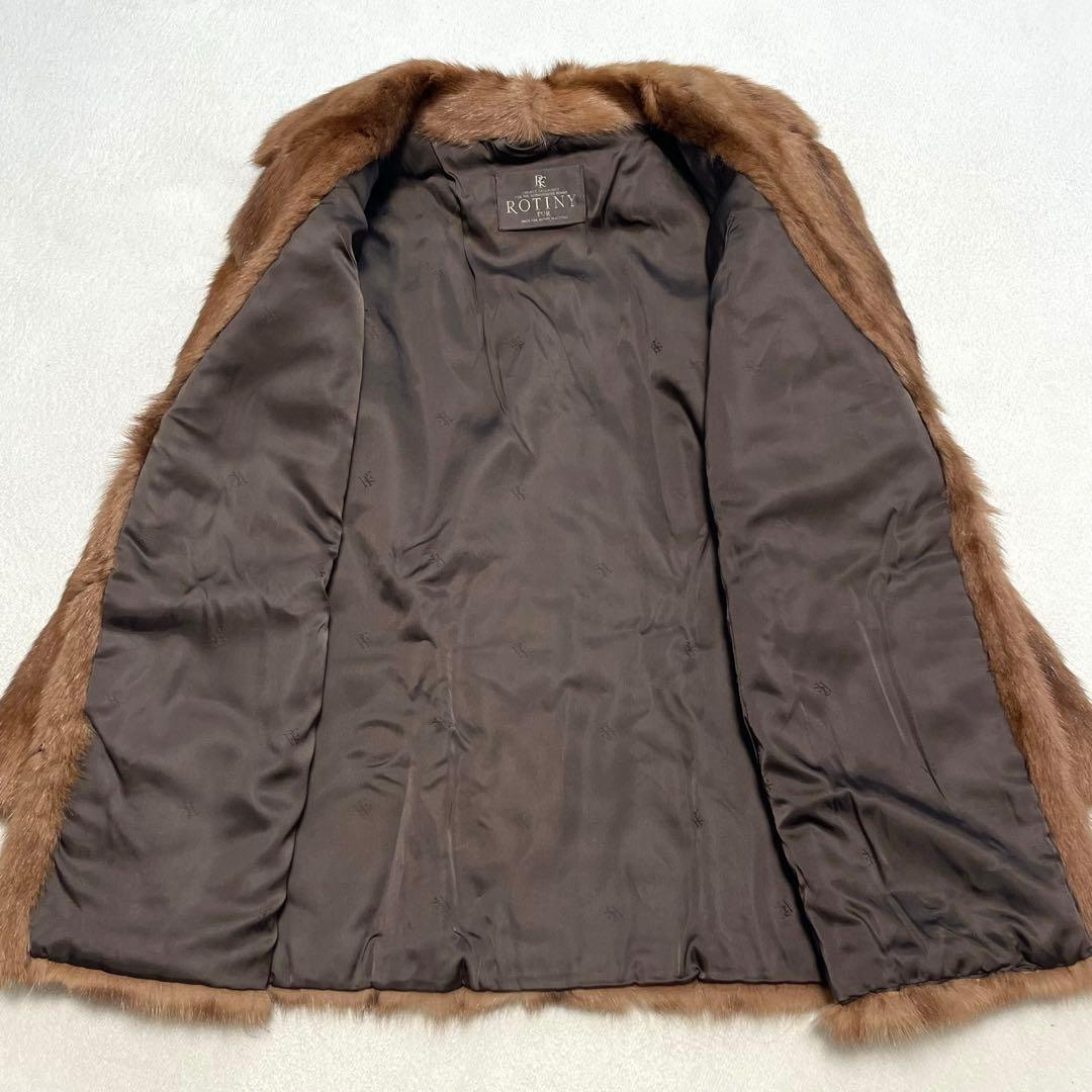 デミバフミンク ミンクファーコート 11 女優襟 ビッグカラー ROTINY