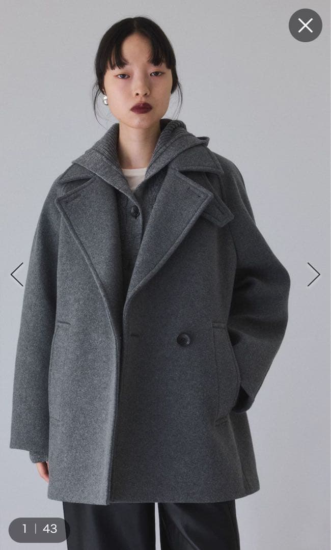 ウールボンディングミドルコート　アダムエロペ