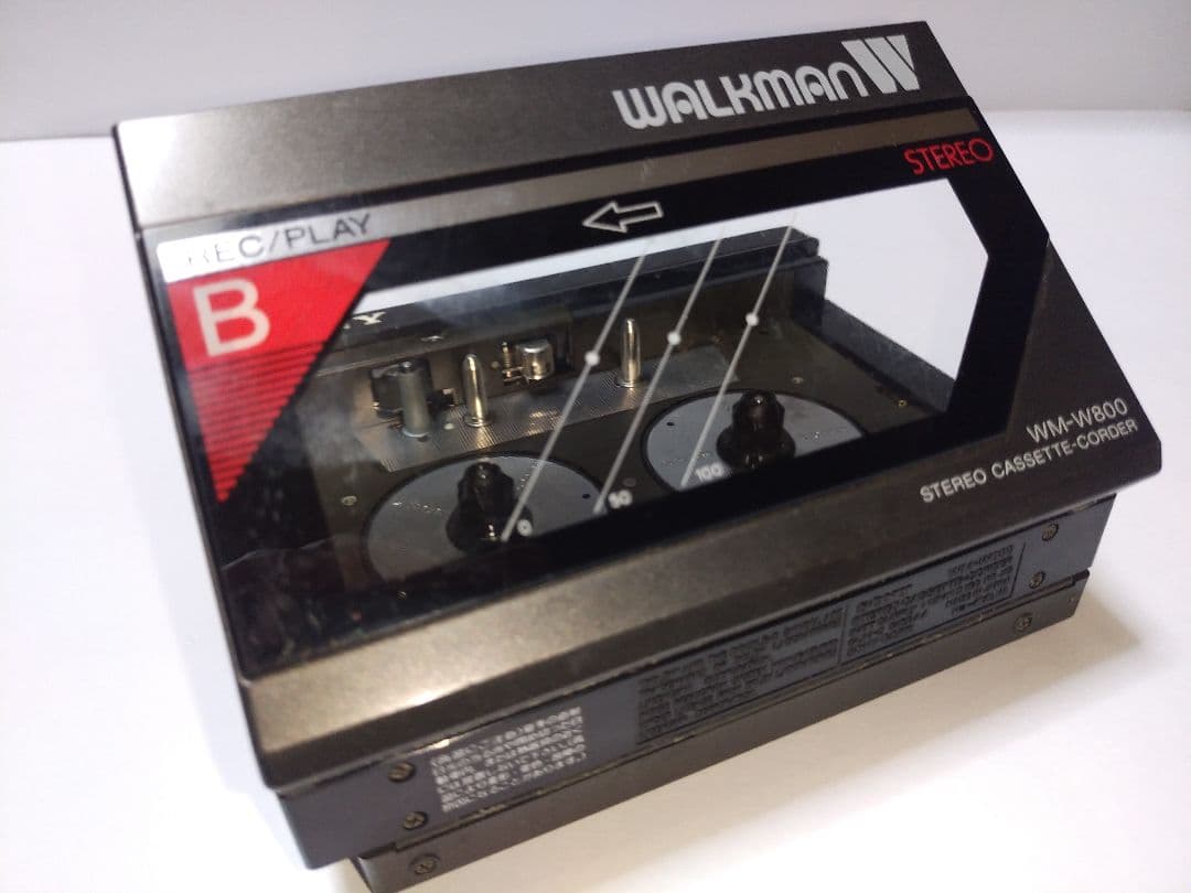 ダブルカセット ウォークマン WM-W800【録音再生 動作せず・ジャンク】