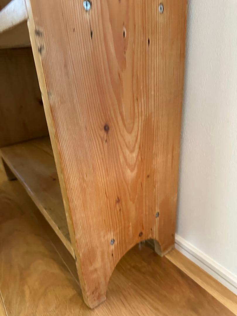 アンティーク木製 5段オープンシェルフ