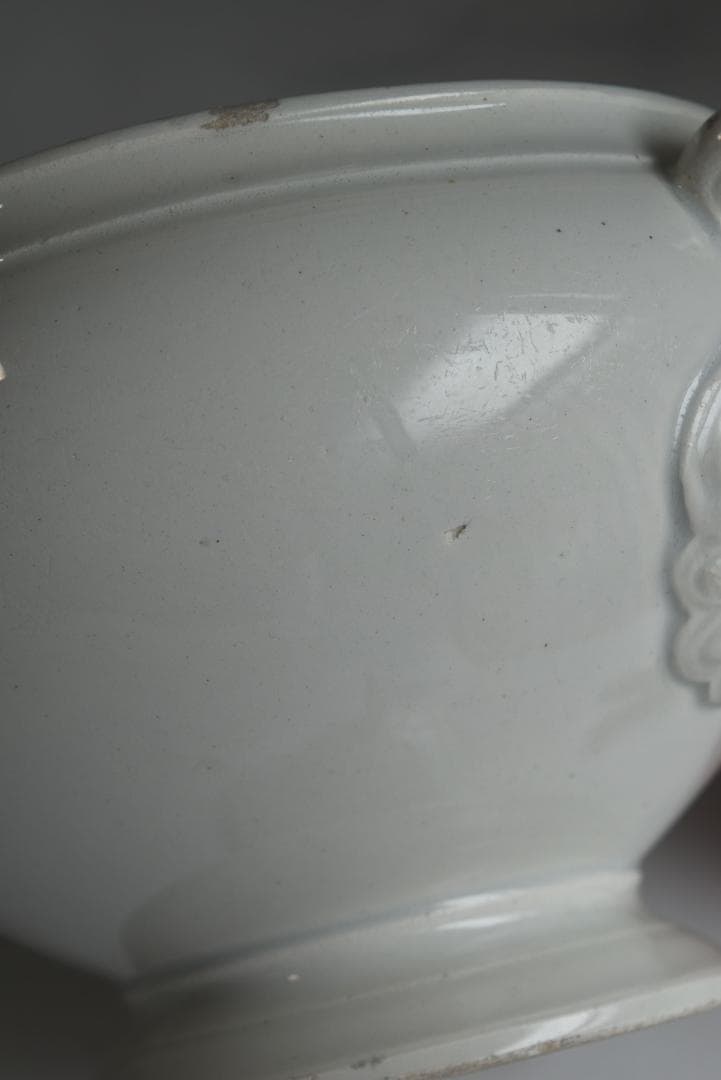 珍しい窯　フランス19世紀　美しいスーピエ（小）印有　フランスアンティーク