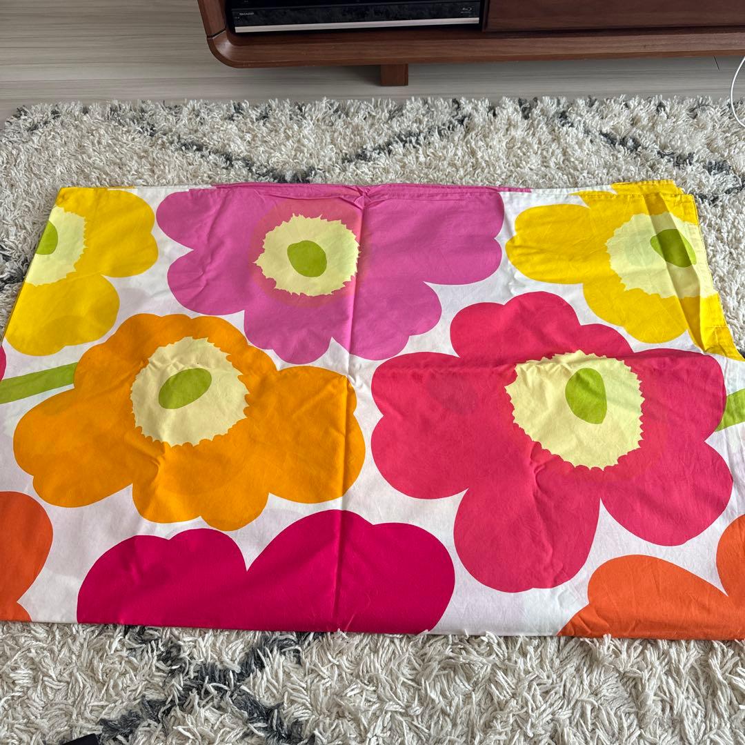 マリメッコ　掛け布団カバー　枕カバー付き　シングルサイズ