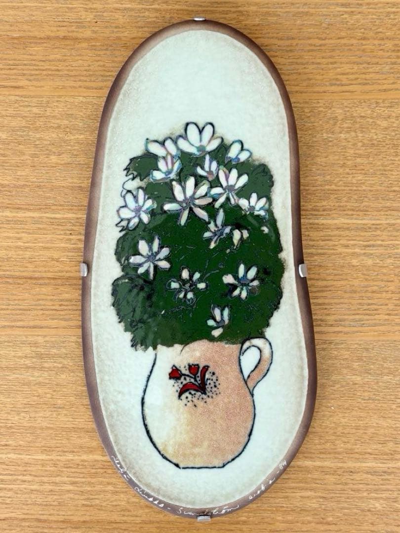 ARABIA ヘルヤ \"Valkovuokot\" 陶板画