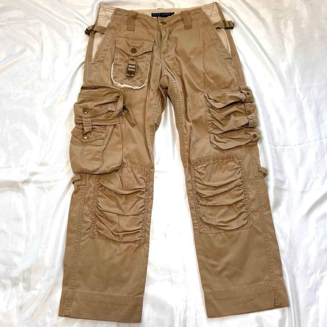 ラルフローレン マルチポケット カーゴパンツ ベージュ Y2K